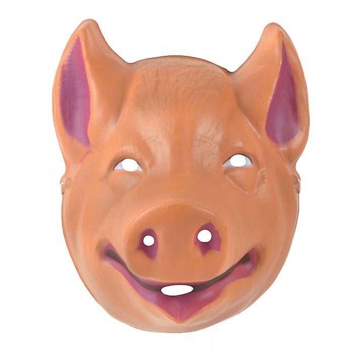 Bristol Novelty Bristol Novelty Unisex Plastic Pig Mask (One Size) (Pink)
