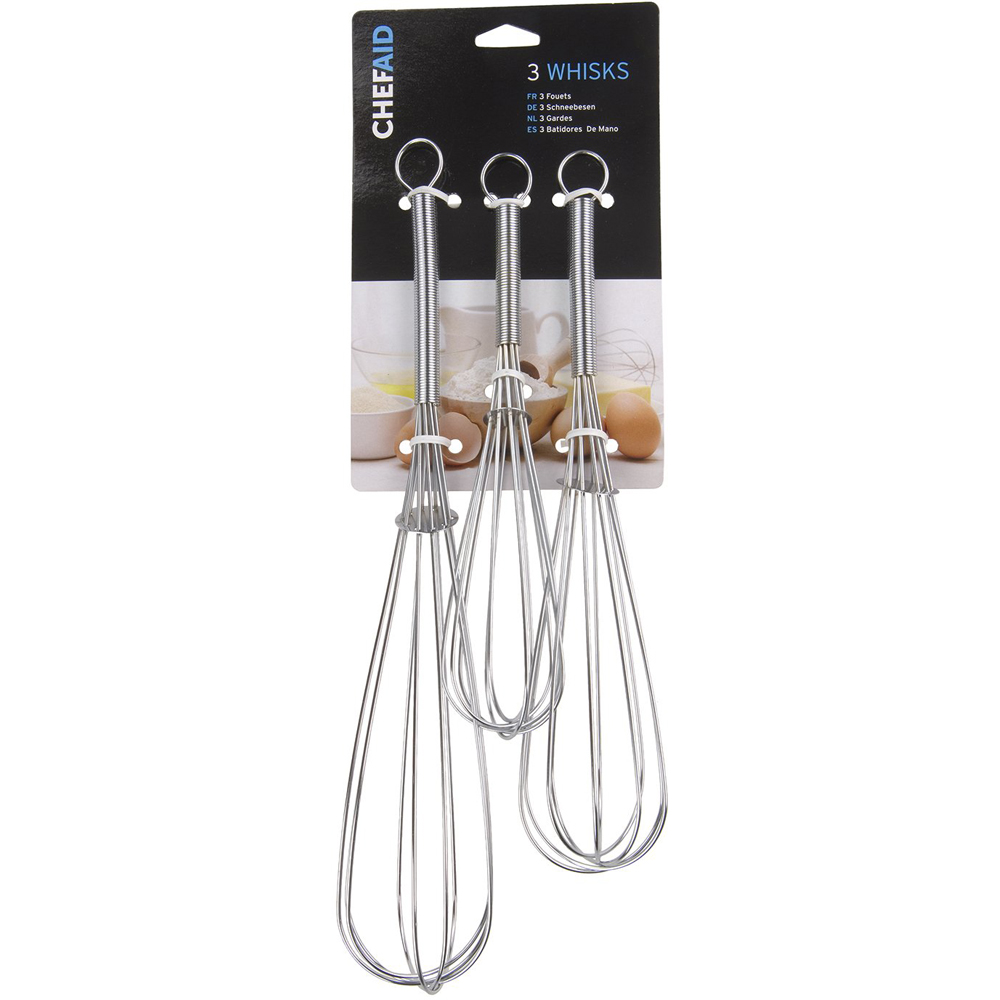 Chef Aid 3 Piece Whisks