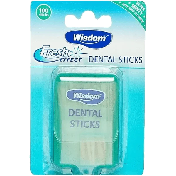 Wisdom Mint Fluoride Dental Sticks Pack of 100