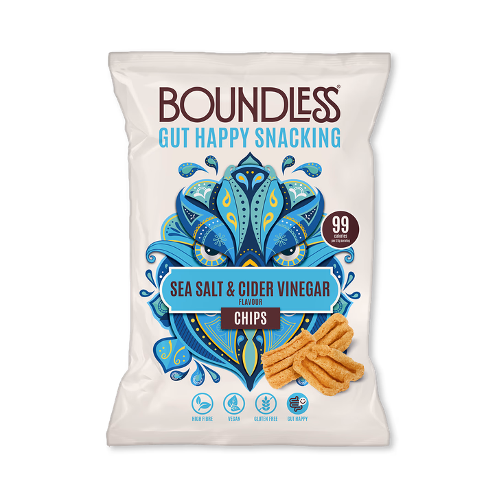 Boundless Activated Snacking , Sea Salt and Cider Vinegar Activated Chips- Sharing Bag 80gr