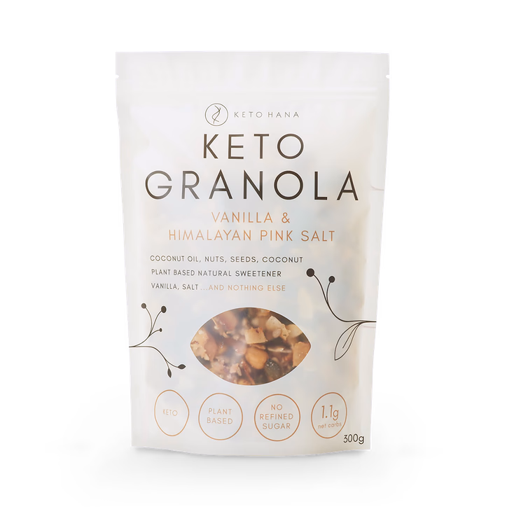Keto Hana Keto Friendly Granola - Vanilla & Pink Salt 300g