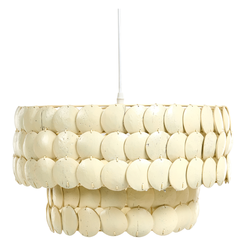 Beliani Chandelier Kotmale Coconut Shell Light Beige