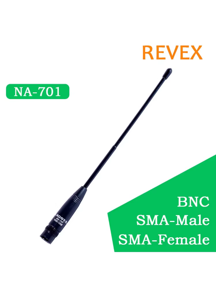 Revex Nagoya Na-701 2.15 Dbi Sma Female Handheld Two Way Radio Antenna For Kenwood Woxun Baofeng Weierwei