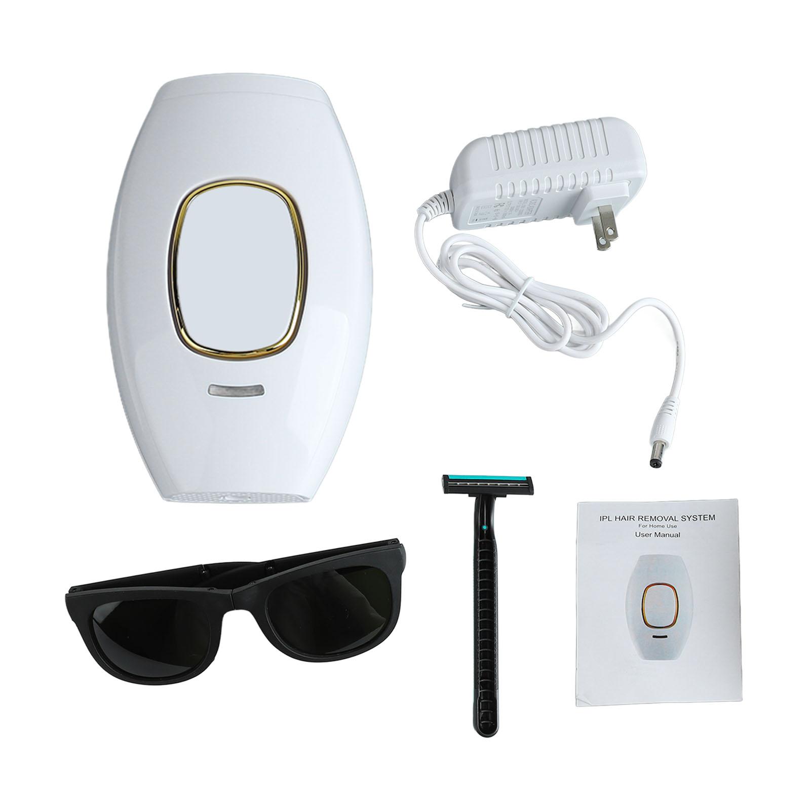 FunCouples Laser Hair Removal Device Break Hair Follicles Long Lasting Hair Removal Machine White