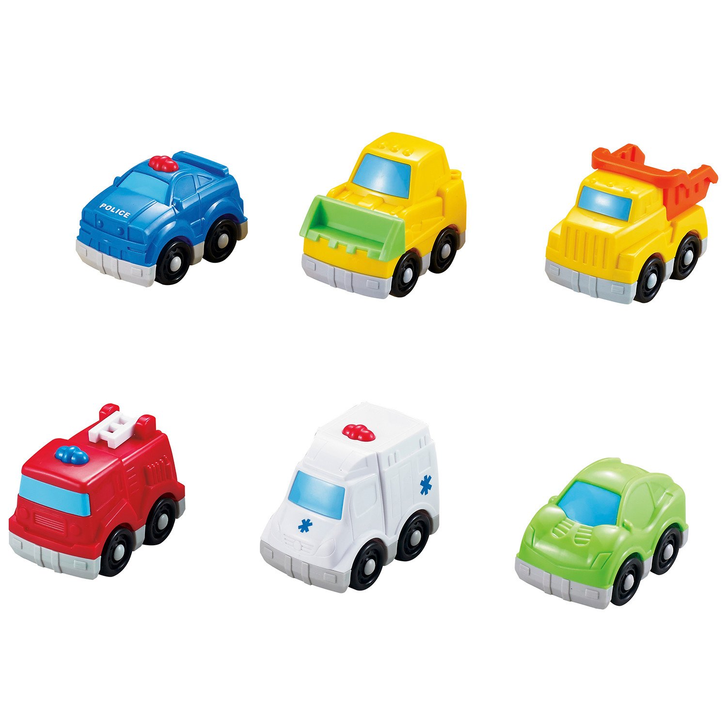 Infunbebe Toys Infunbebe Mini Vehicles Toy 6 Pack