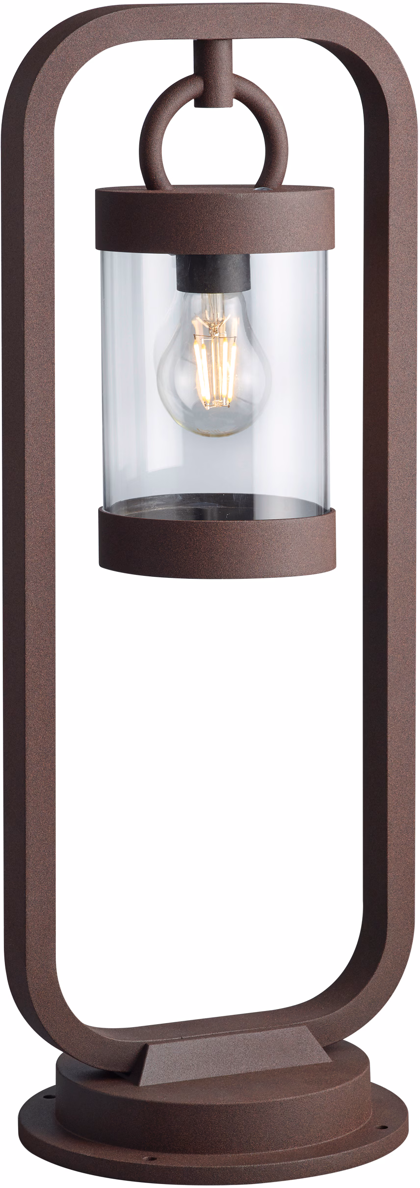 Trio Leuchten Sambesi Modern 60cm Outdoor Bollard Rusty IP44 with Dusk sensor