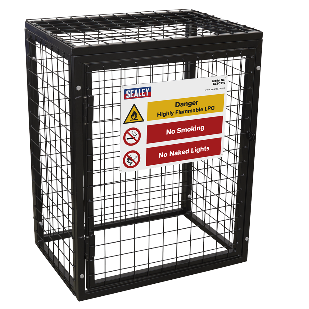 Sealey GCSC219 Safety Cage - 2 x 19kg Gas Cylinders