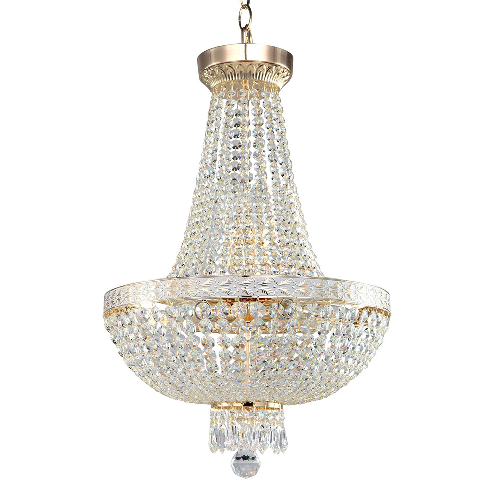 Maytoni Lighting Courson 6-Light Empire Chandelier yellow
