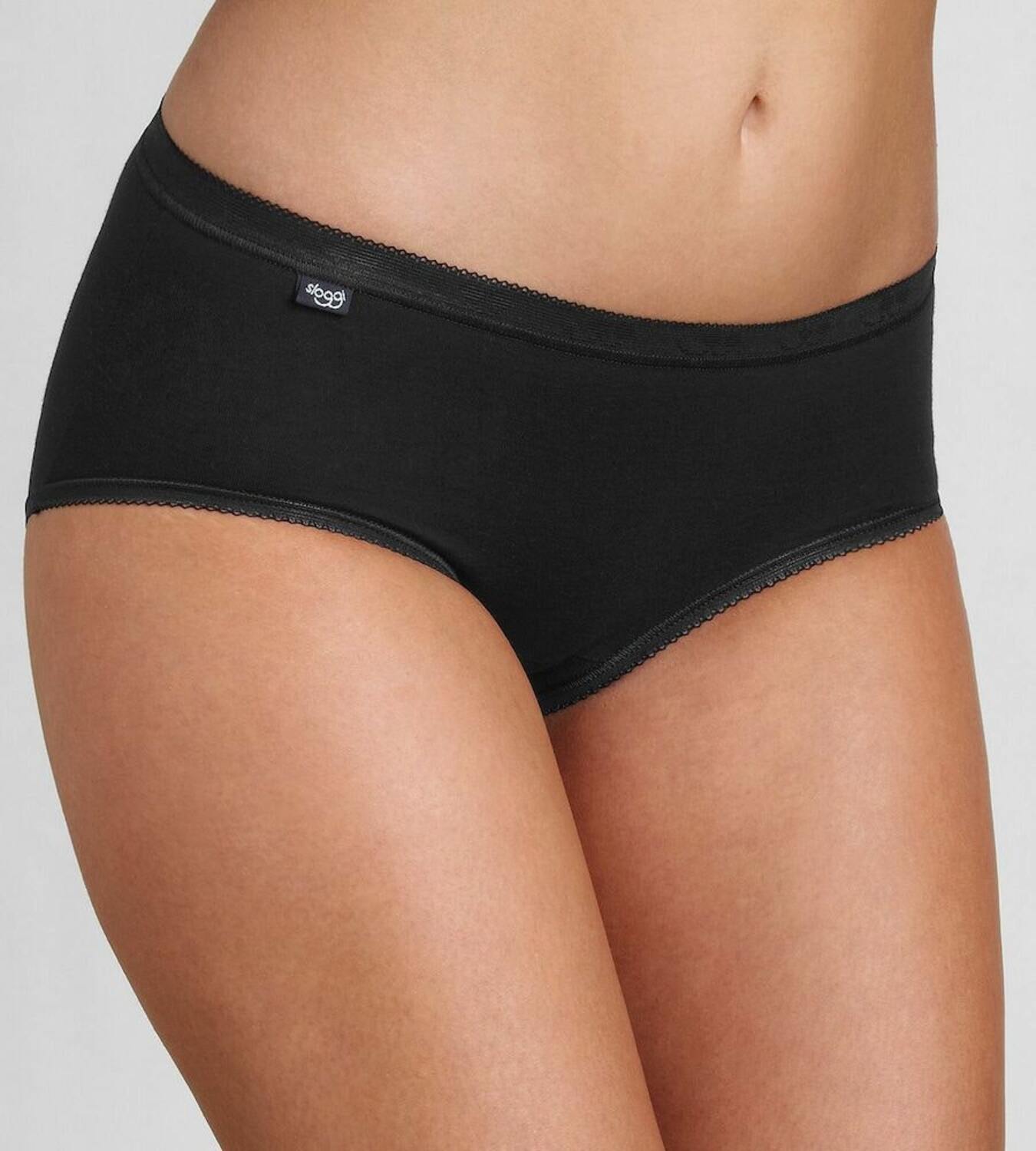 Sloggi Sloggi Basic Range Midi Briefs, black, Lingerie