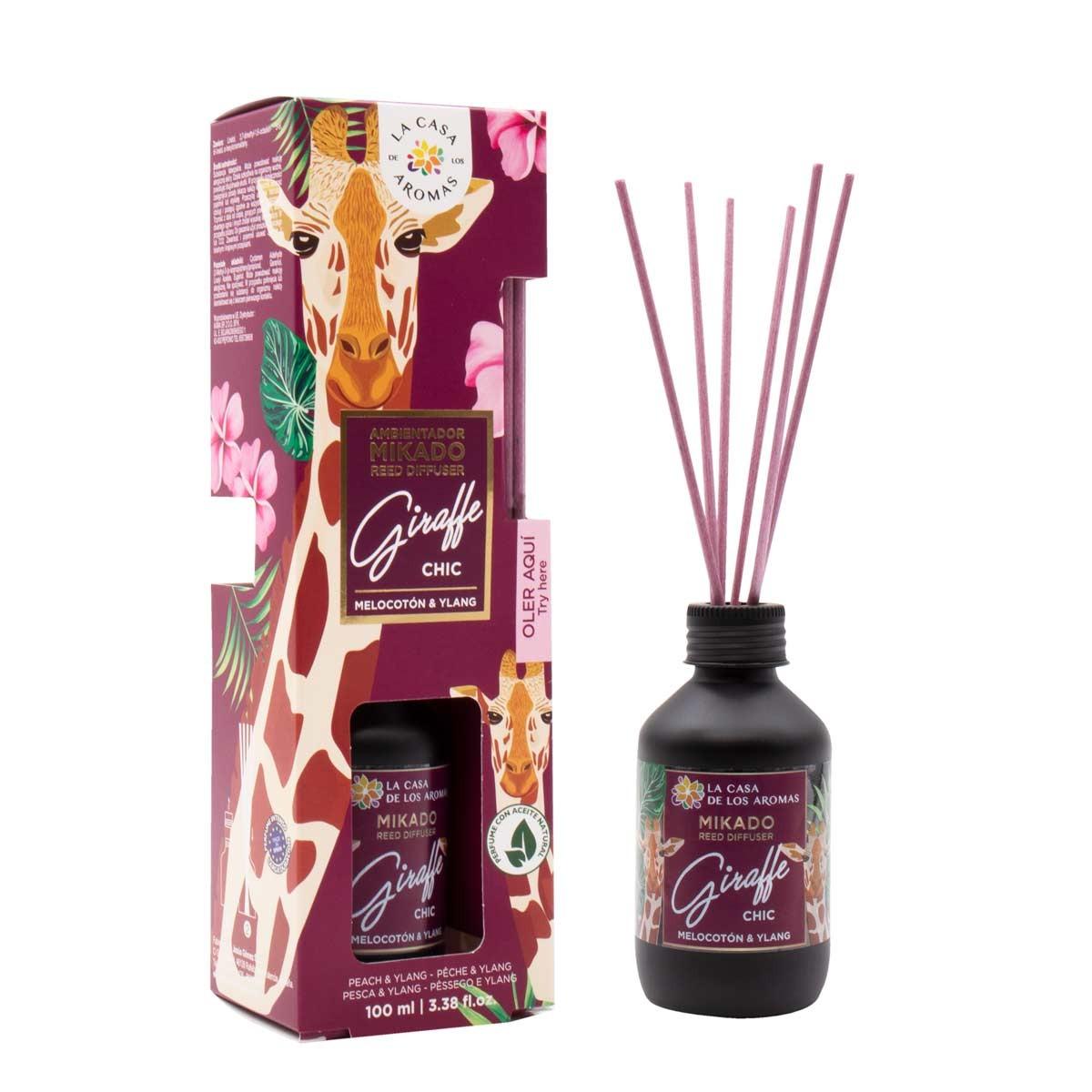 LA CASA DE LOS AROMAS Safari Reed Diffuser - Giraffe Chic | 100 ml
