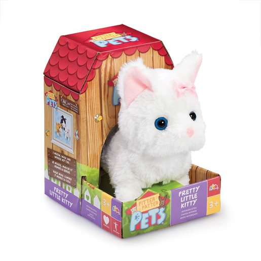 Addo Toys Pitter Patter Pets Pretty Little Kitty - White Cat Electronic Pet