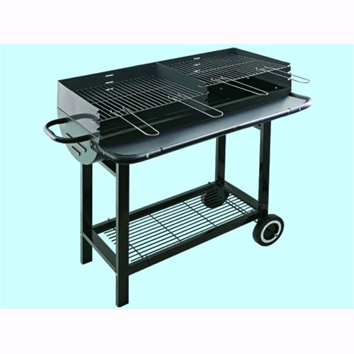 - Senza Marca//Generico - Barbecue carbone bbq grill a carbonella con 2 griglie e 2 ruote 144103
