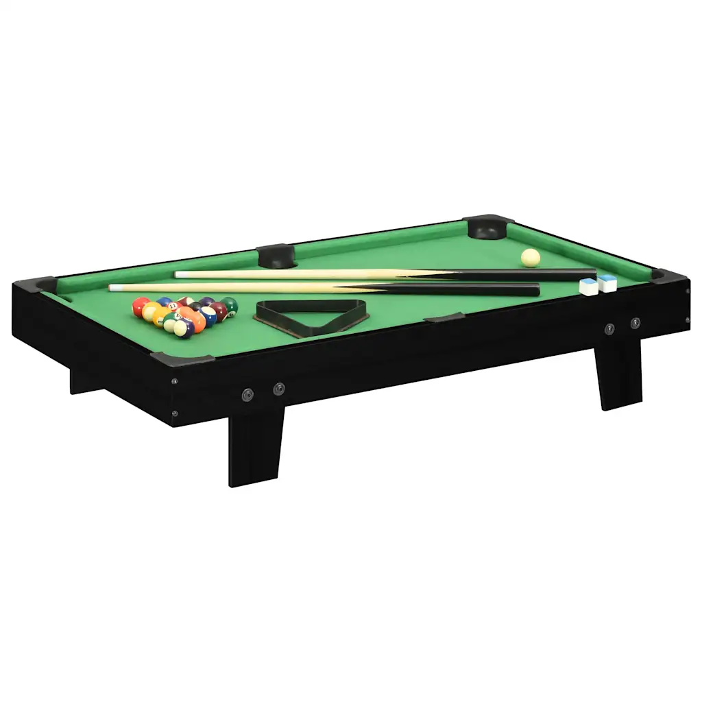 VidaXL 3 Feet Mini Pool Table 92x52x19 cm Black and Green