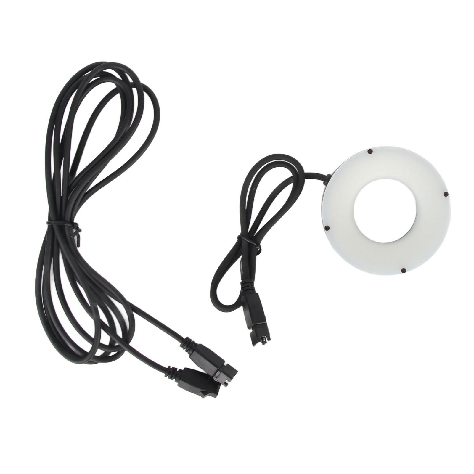Fishine Microscope LED Ring Lamp High Brightness Ring Light Illuminator for Camera Binocular Stereo