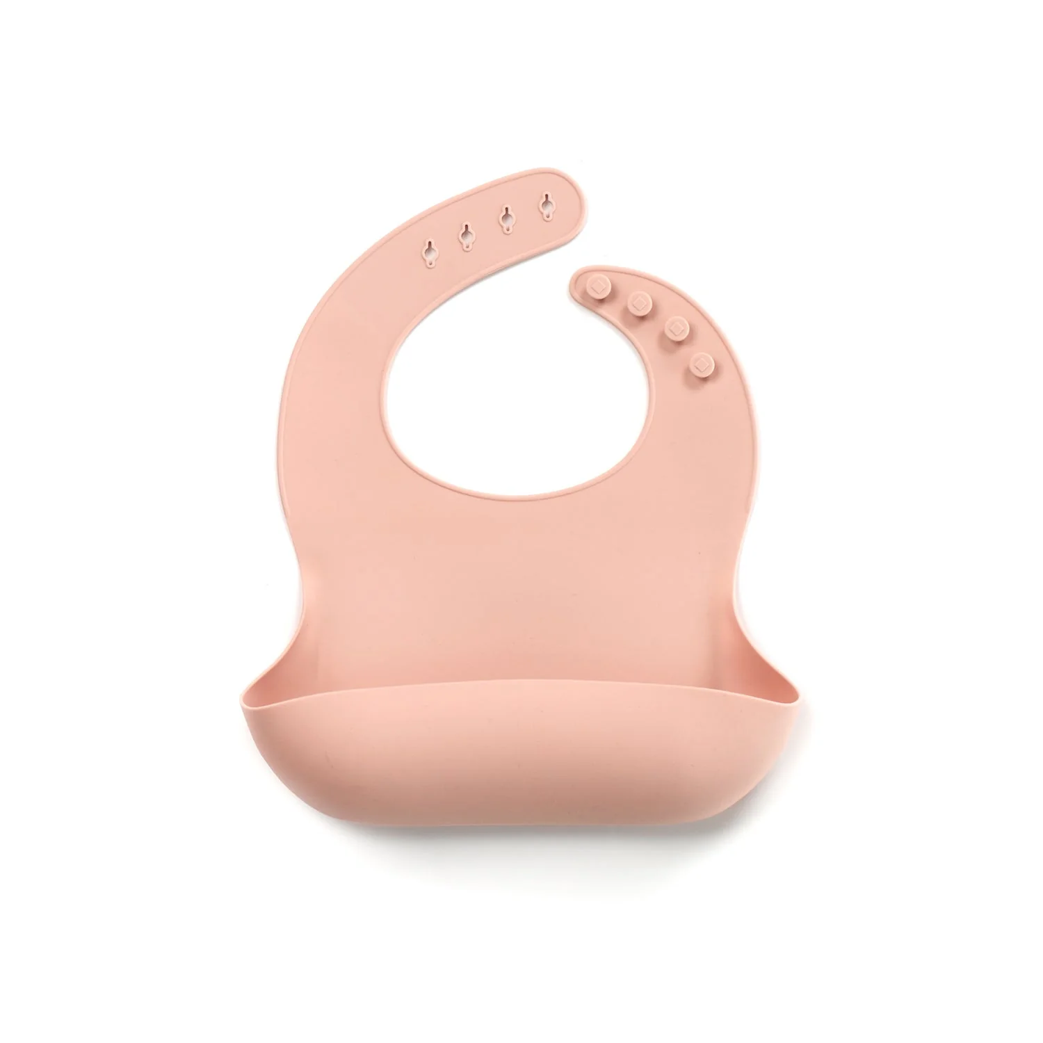 Jané Roll-up Silicone Baby Bib with Stay-Open Crumb Catcher – 100% Food Grade Silicone