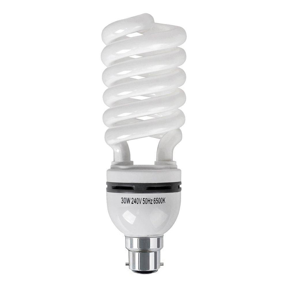 Value Lights MiniSun 30W BC/B22 CFL Spiral Bulb In Cool White