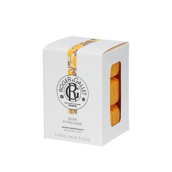 Roger & Gallet Bois D'Orange Perfumed Soap Gift Set, 3 x 100g