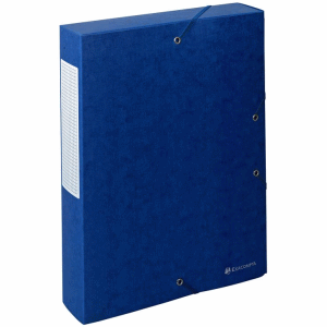 Exacompta Exabox Scotten Nature Future® Filing Box A4 500 Sheets 60 mm Spine Pressboard Blue