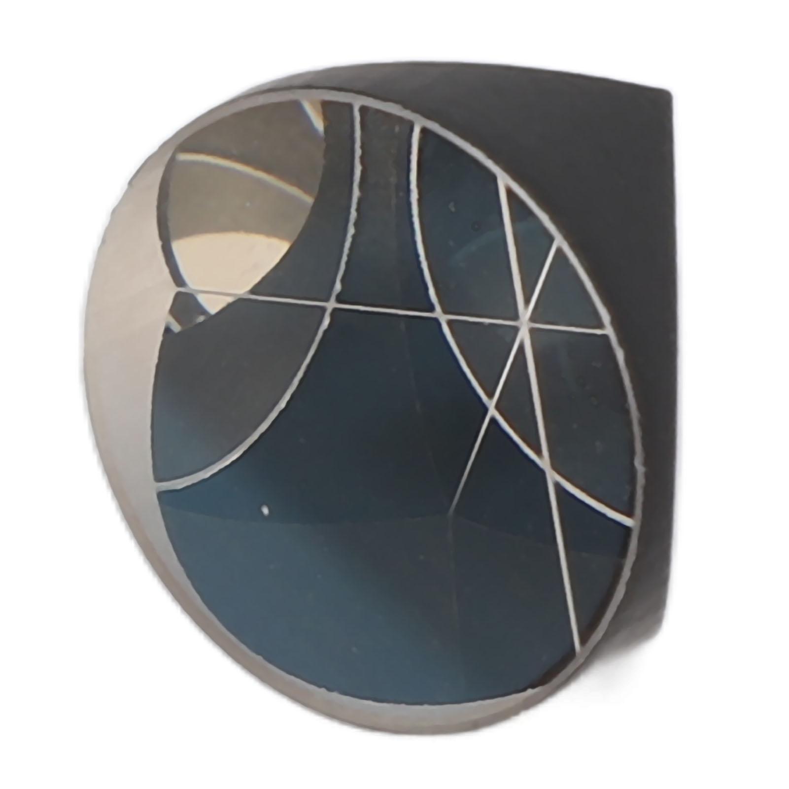 Vestidos Corner Cube Prism Optical Glass Excellent Transparency Total Station Prism 17.8mm Diameter