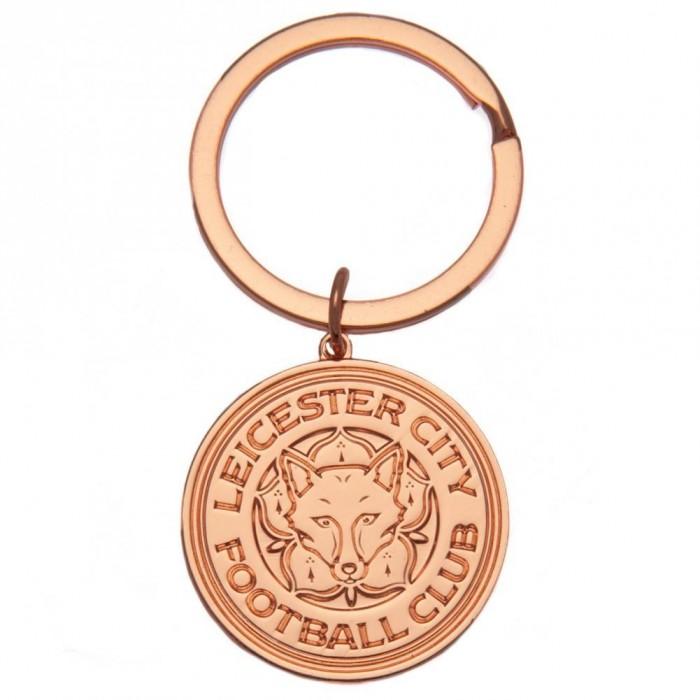 Leicester City FC Leicester City FC Rose Gold Plated Keyring (One Size) (Rose Gold)