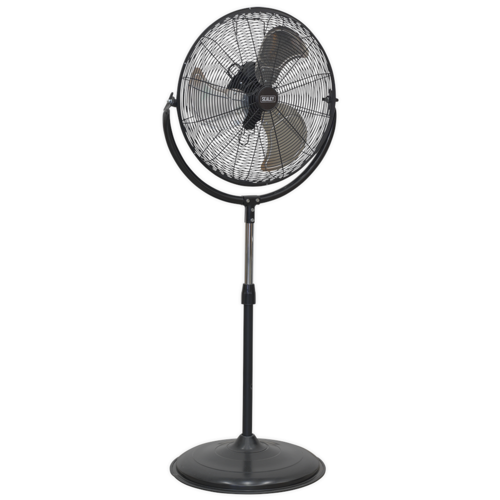 Sealey Industrial High Velocity 51 cm Pedestal/Standing Fan black