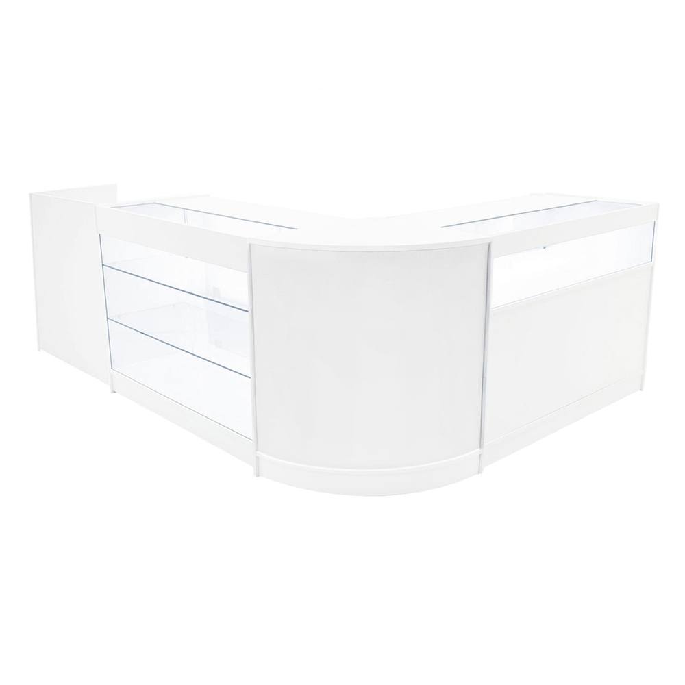 MonsterShop Polaris Led Shop Counter Set K1200, B1200, Tb60 & Cm60 - White