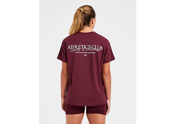 Aybl Athletics Club Boyfriend T-Shirt - Red - Womens