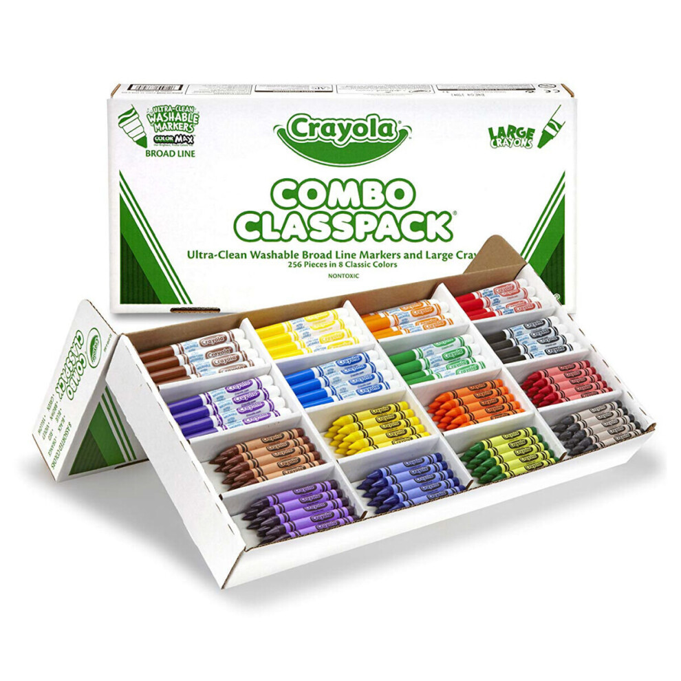 Crayola Crayon and Marker Classpack Combo | Colouring > Crayons & Chalk > Crayons & Chalk