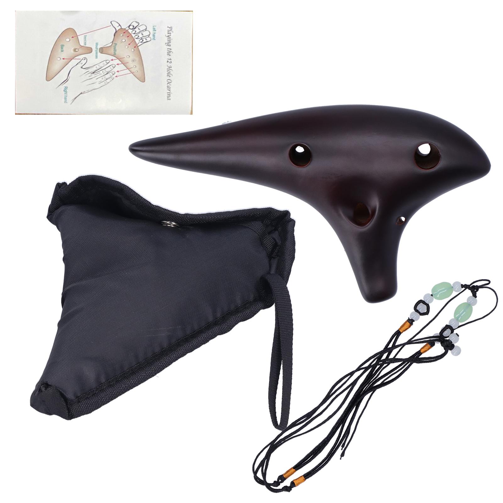 Automobile And Motorcycle Supplies 12?Hole Alto C Ocarina Dolomite Shell Classic Flute Instruments for Professional Beginner