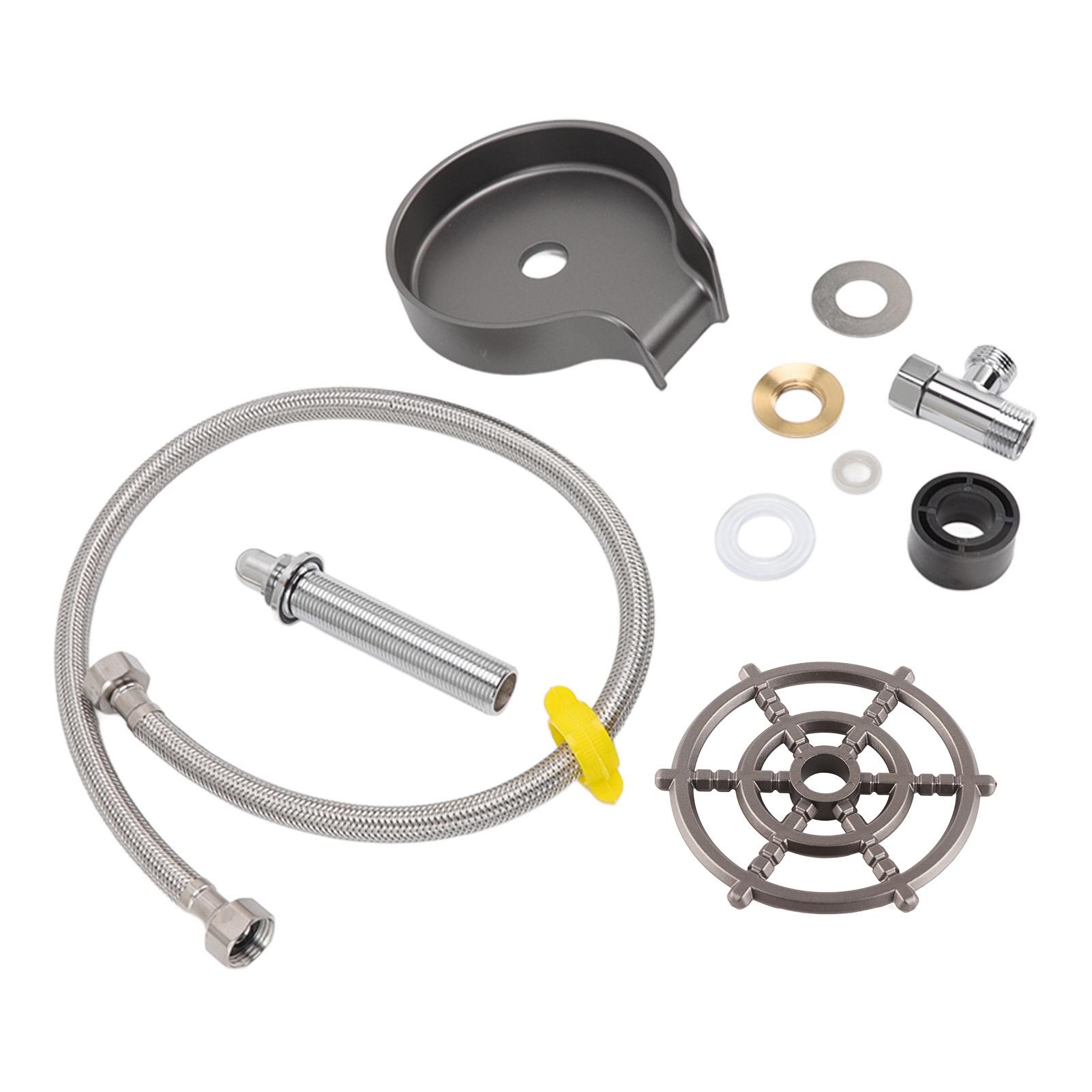 Konnwei Glass Rinser for Kitchen Sink Bar Accessories High Pressure Spray Wash Sink Glass Cleaner Cup gray