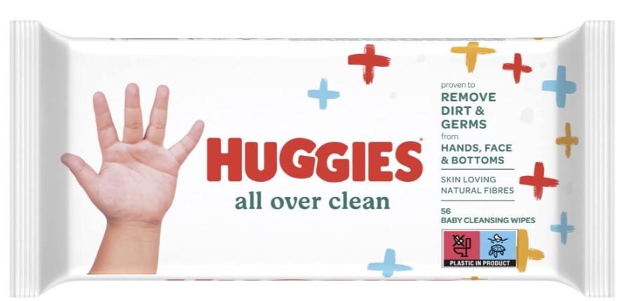 Clark Huggies All Over Clean Baby Wet Wipes 56 Pieces,GroBe 1
