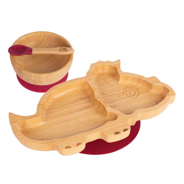 Children's 3 Piece Dinnerware Set, Service for 1 red