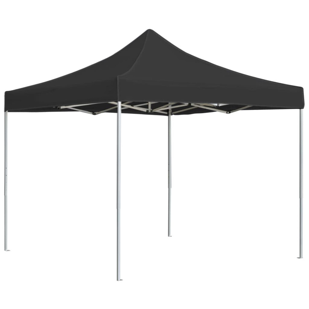 VidaXL Professional Folding Party Tent Aluminium 3x3 m Anthracite