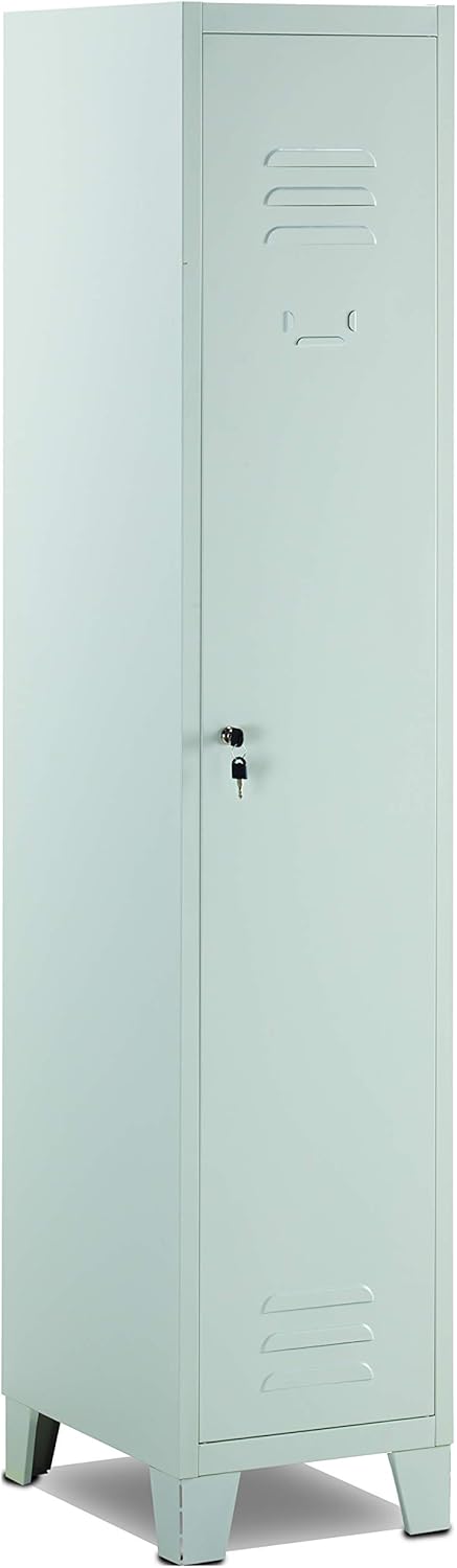 Senza Marca/Generico Mobile armadietto armadio spogliatoio 1 posto 1 anta in metallo lamiera