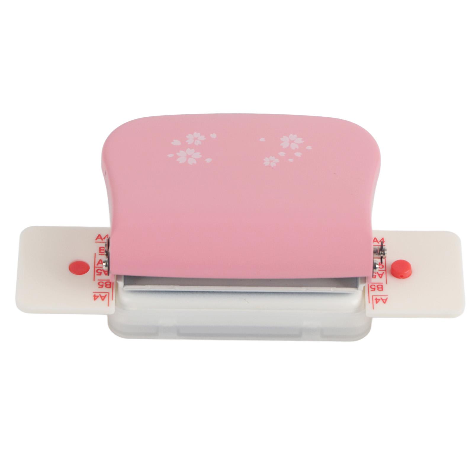 Automobile And Motorcycle Supplies Manual Binding Machines Multipurpose 6 Holes Cinch Book Binding Machine for Home Office Pink pink