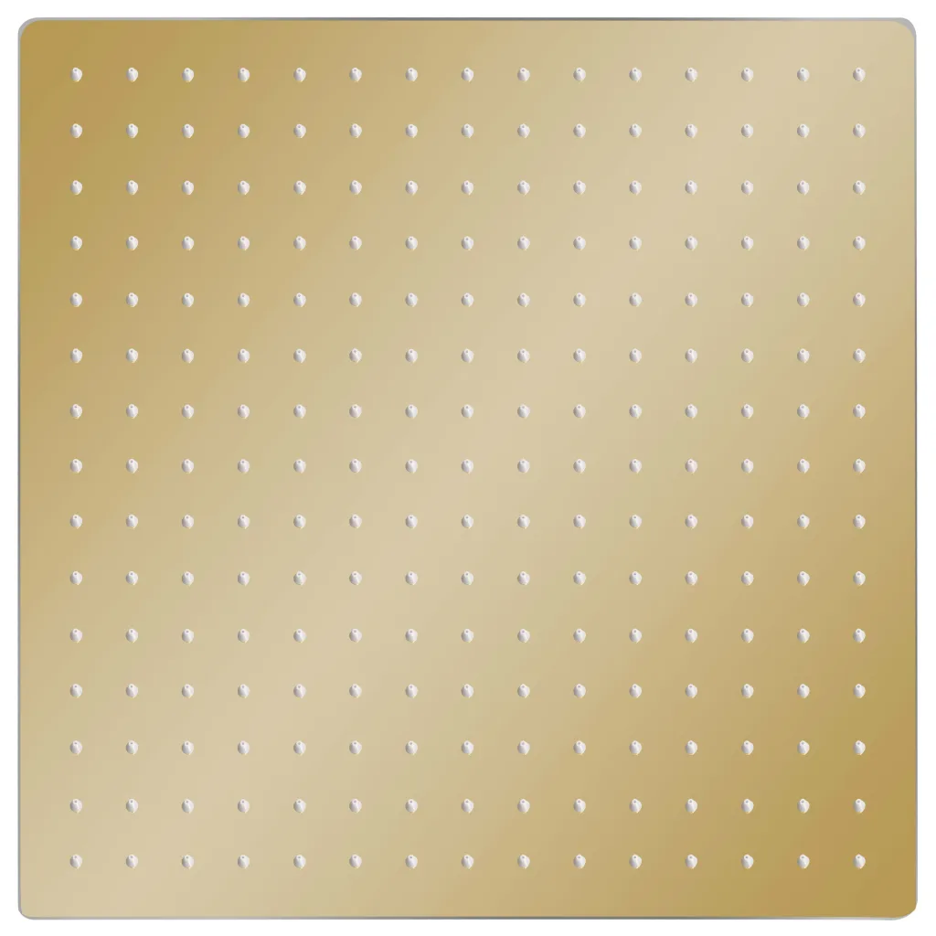 VidaXL Rain Shower Head Stainless Steel 40x40 cm Square Gold