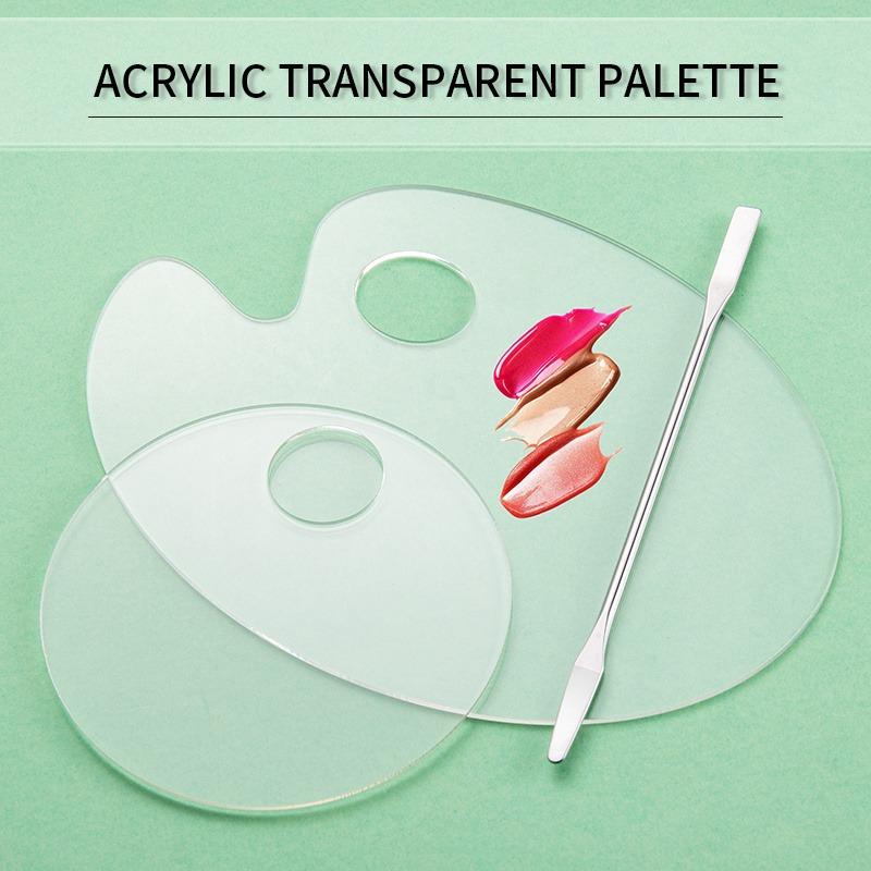 Love Home Garden Transparent Acrylic Palette Mixing Rod Makeup Painting Nail Polish Mixed Tools Set