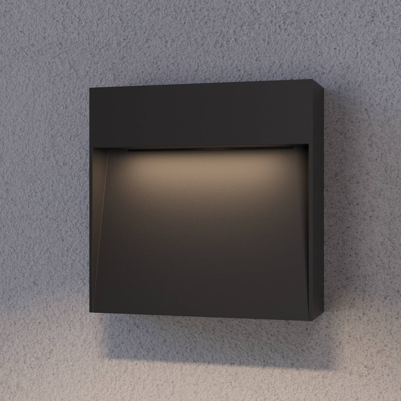 Lampenwelt.com Noreia outdoor wall light, square
