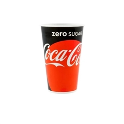 Coke Zero Cold Cups 16Oz (000-Pack) - Disposable, PEFC Certified Paper