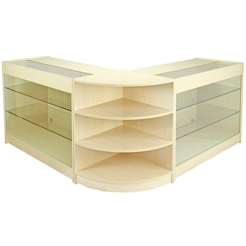 MonsterShop Pulsar Maple Shop Counter & Retail Display Set