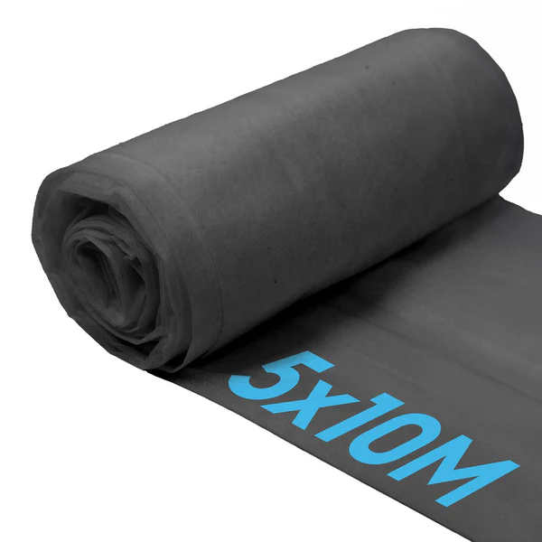 50gsm Weed Control Fabric - 5M x 10M (5 Rolls)