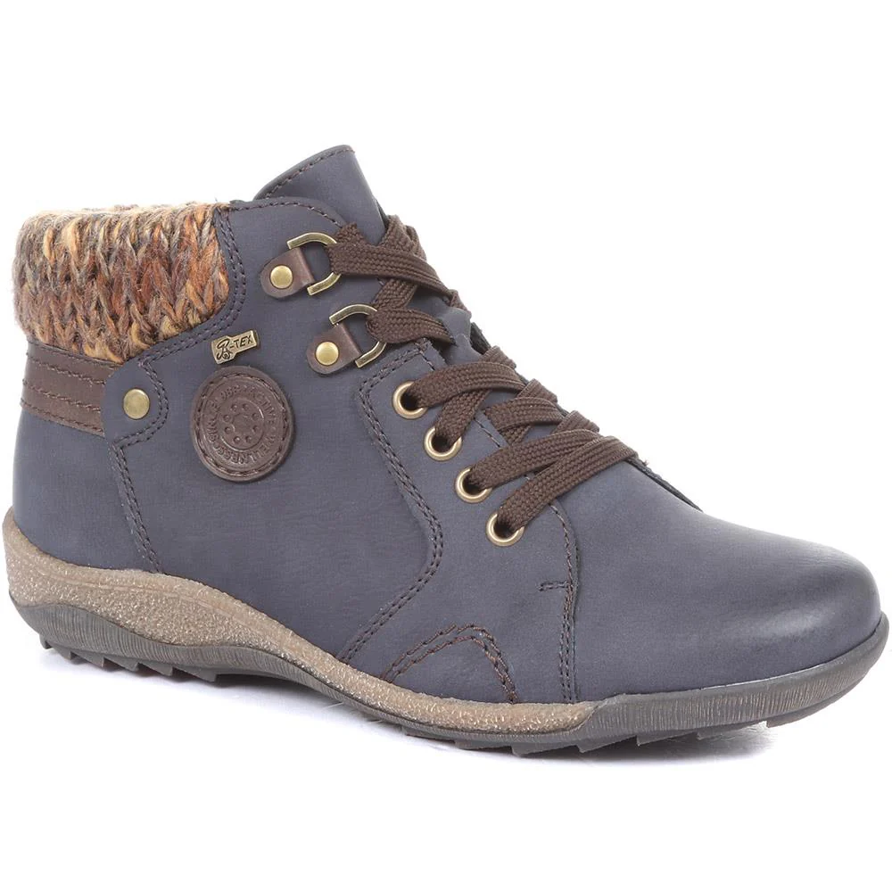 Relife By Pavers Women's Shock Absorbing Ankle Boots - CENTR34005 / 320 382 - Navy 4