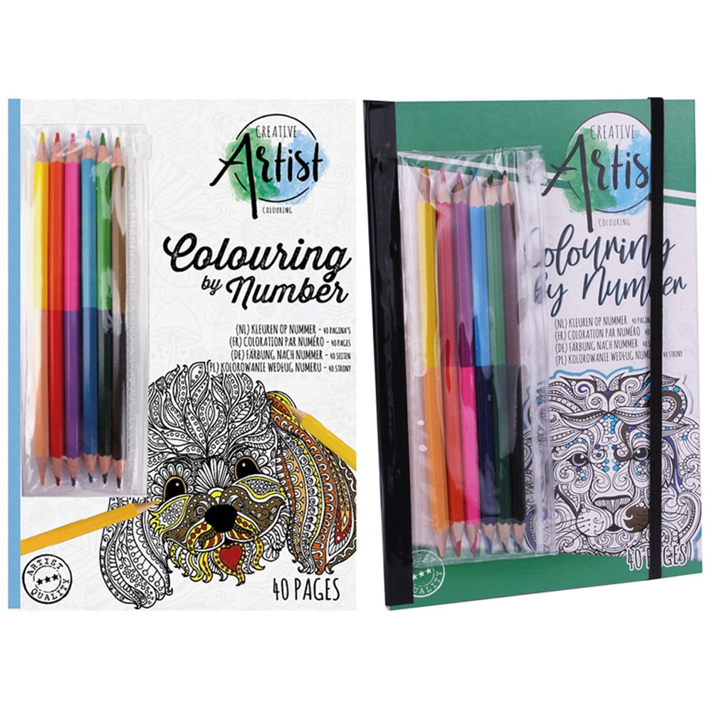 Craft Sensations Single Craft Sensations Colouring By Number Book in Assorted styles