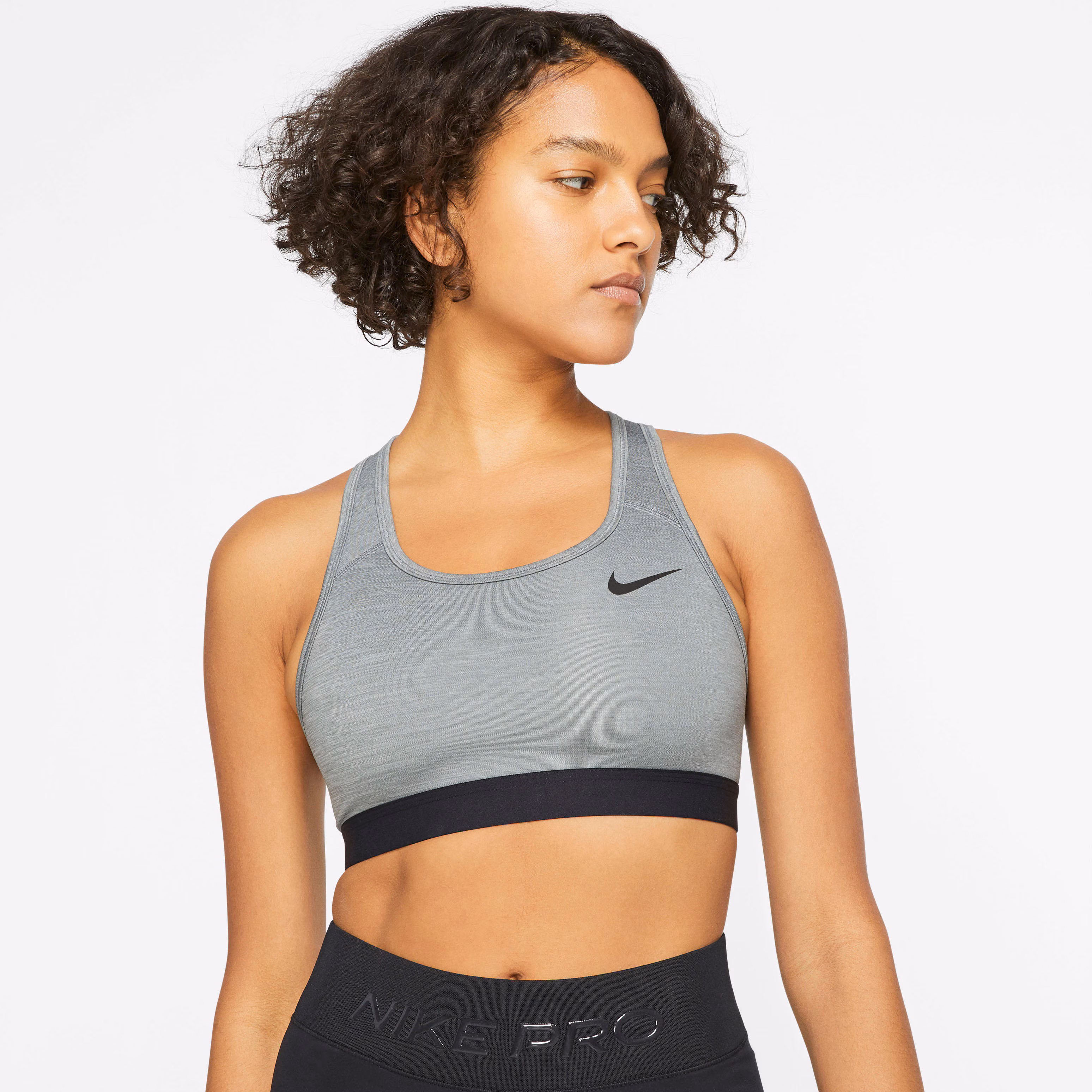 Nike DF SWSH BAND NONPDED BRA Women's Sport bras in Grey