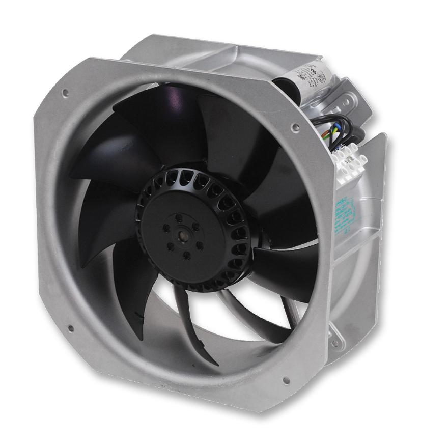 EBM-PAPST W2E200H Series Axial Fan, 230 V ac, AC Operation, 935m³/h, 64W, 225 x 225 x 80mm