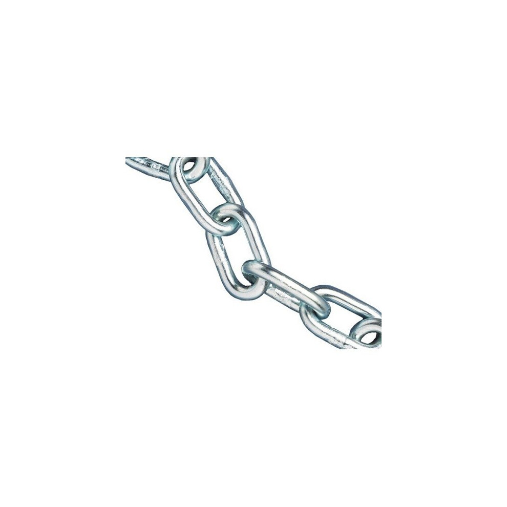 Faithfull FAICHAL430 Zinc Plated Chain 4mm x 30m Reel - Max Load 120kg