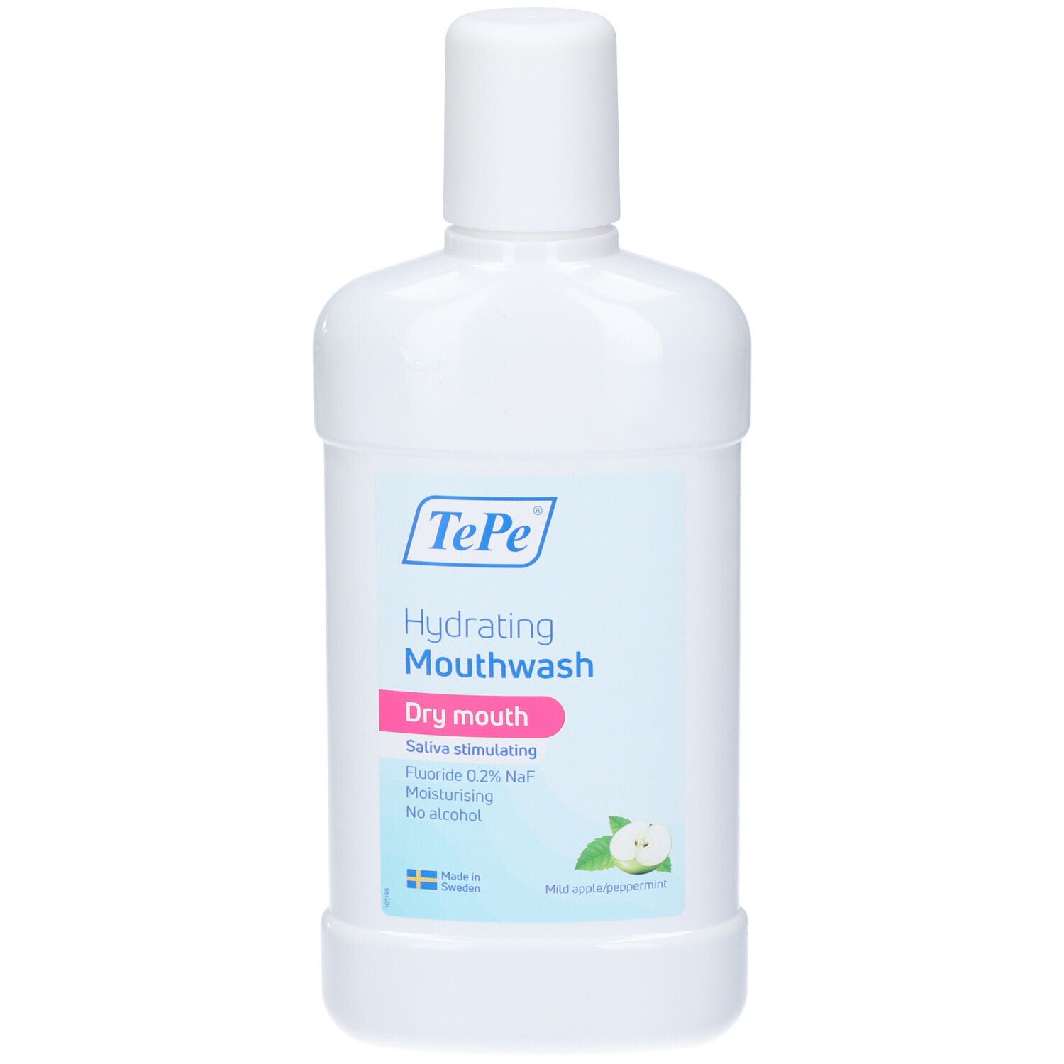 Tepe Hydrating Dry Mouth Rinse, Mild Apple Peppermint, Fluoride mouthwash That relieves Dry Mouth Symptoms