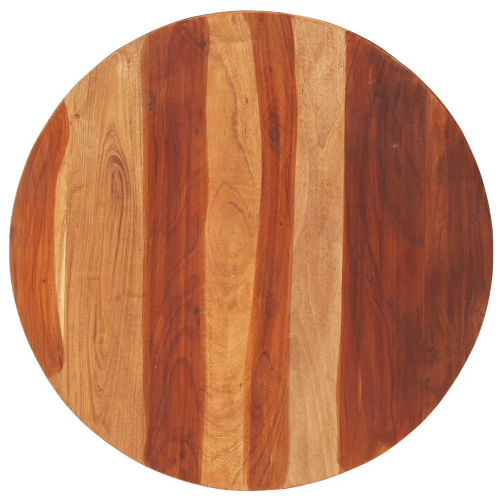VidaXL Table Top Solid Sheesham Wood Round 25-27 mm 70 cm