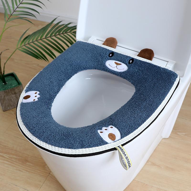 Bestbags Cartoon Toilet Seat Cover Mat Toilet Seat Warmer Bathroom Toilet Pad Closestool Thicker Washable Toilet Handle With Warmer Cushi