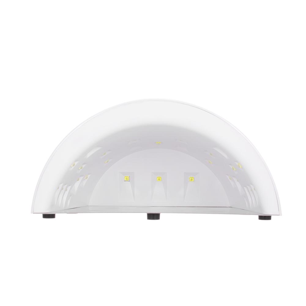 Recolife 48W LED UV Cordless Nail Lamp Rechargeable Nail Gel Dryer Machine LED Nail Lamp Fingernails Toenails Curing Equipment Nail Art Tool US Plug white